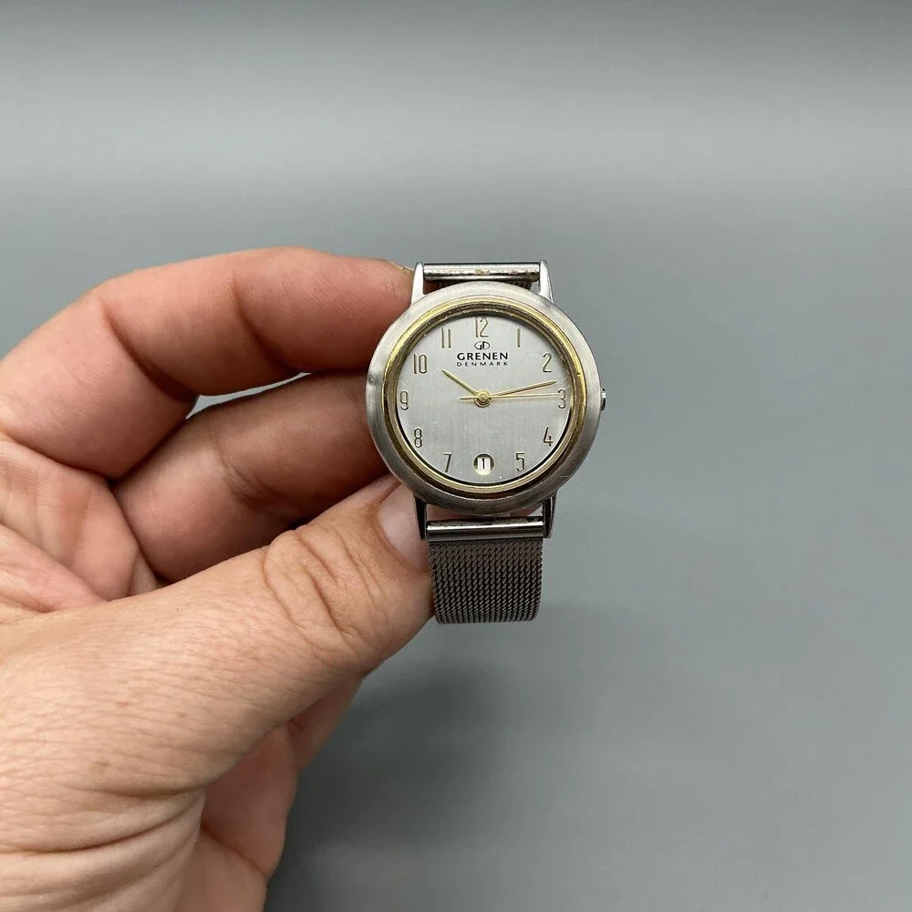 Women's Two-Tone Mesh Bracelet Watch - Silver and Gold